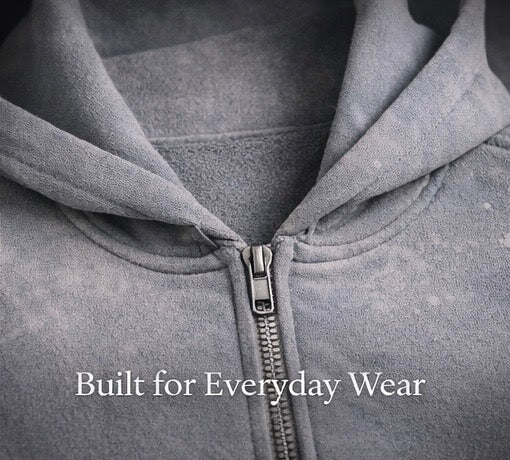 NightRaid “Stay Wild / Stay Free” Sun Fade Zip Hoodie