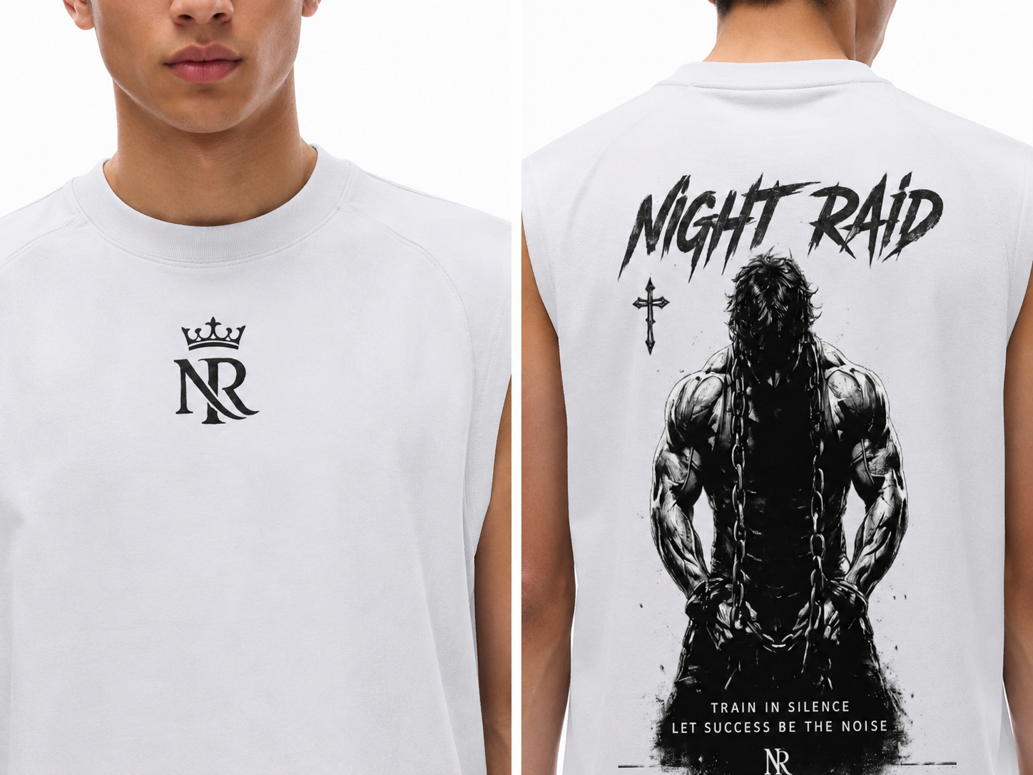 NightRaid “Train In Silence” Sleeveless Tee