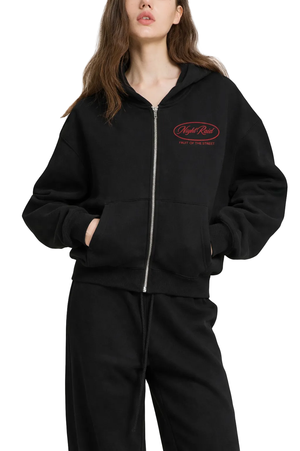 NightRaid “Street Crest” Zip Fleece Hoodie