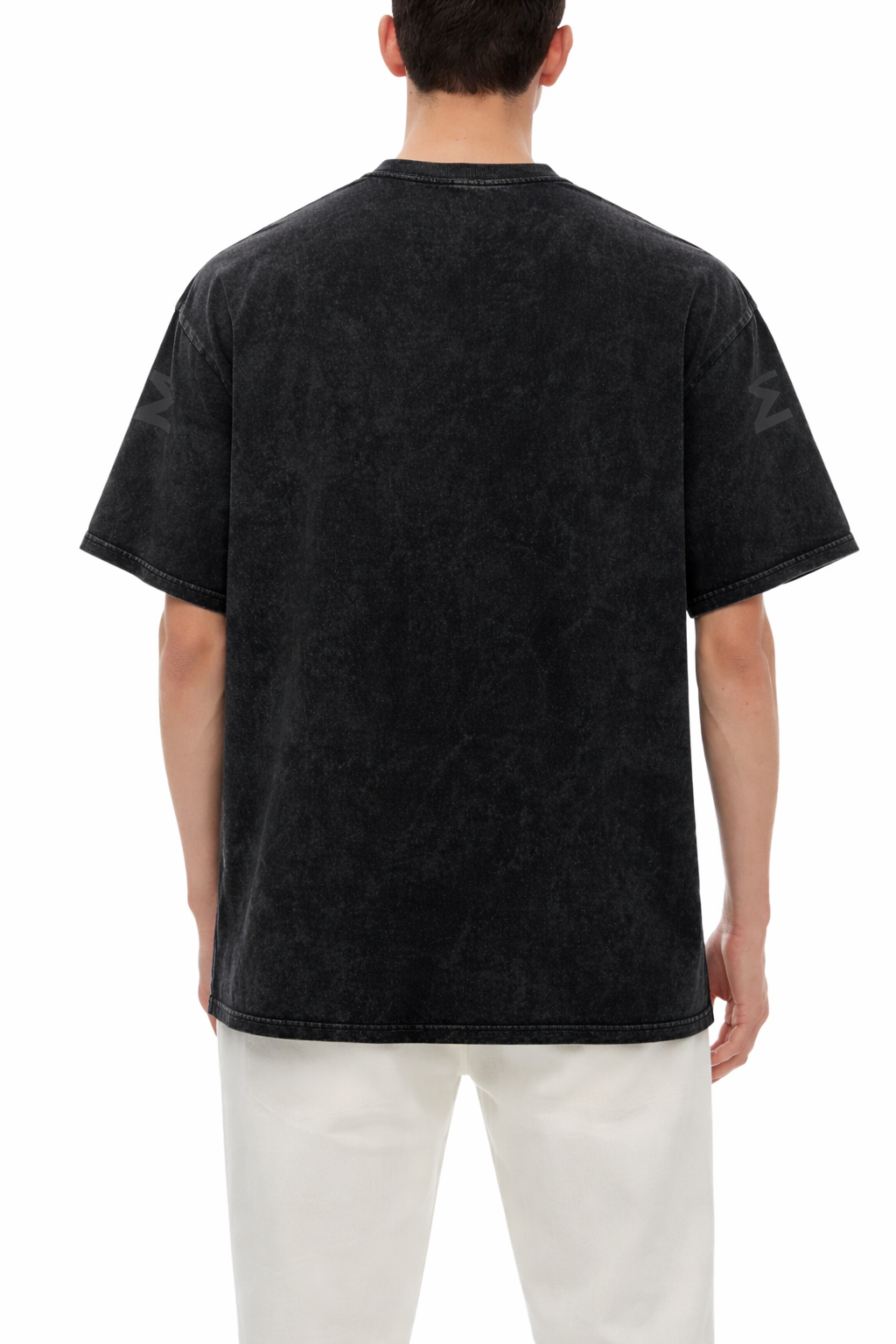 Lighting Warrior Acid Wash Black Oversized Dark Fantasy Aesthetic Tee