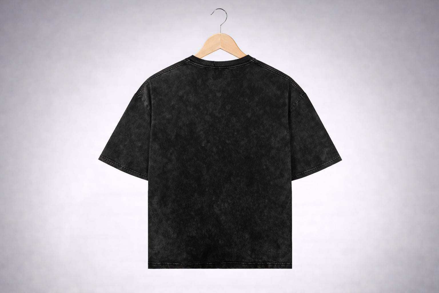 Tactical Soldier Graphic T-Shirt, Black Acid Wash Military Aesthetic