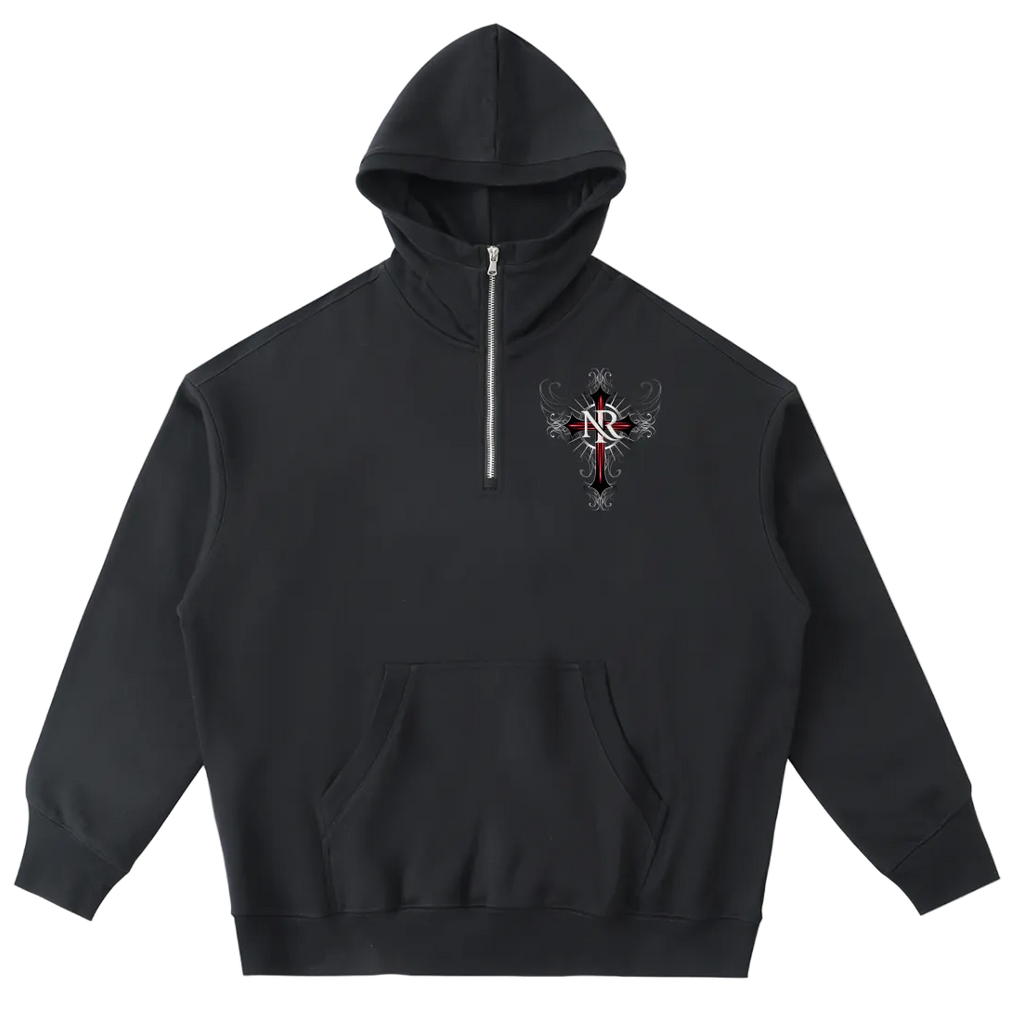 Night Raid “Void Wing” Half-Zip Fleece Hoodie