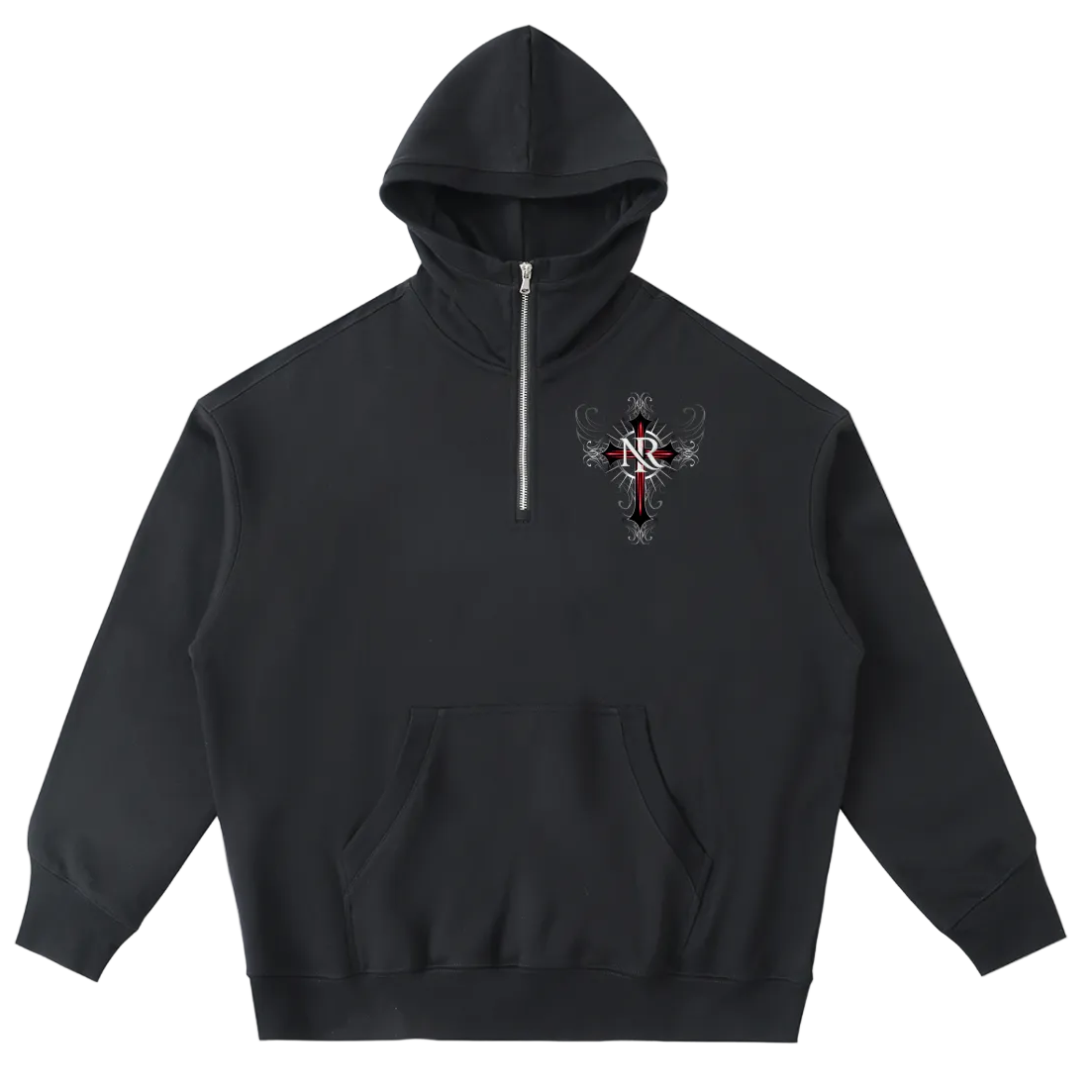 Night Raid “Void Wing” Half-Zip Fleece Hoodie