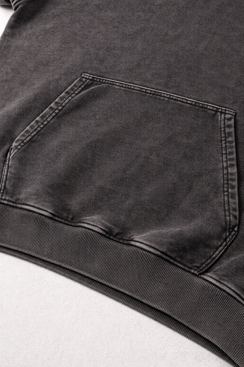 “Faith” Washed Black Vintage Hoodie