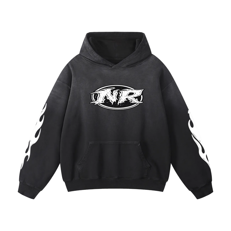 NIGHTRAID — VOIDMARK Heavyweight Sunfade Oversized Hoodie