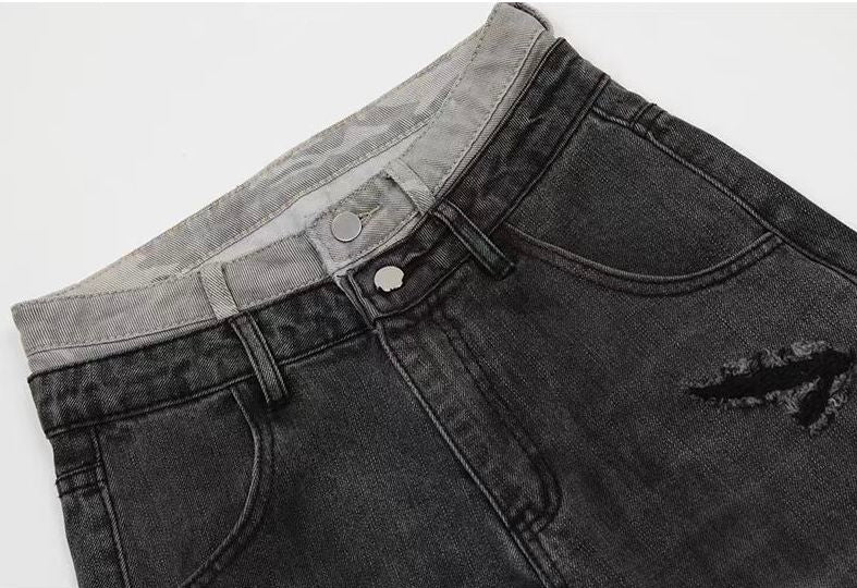 NightRaid “Midnight Script” Women’s Distressed Denim