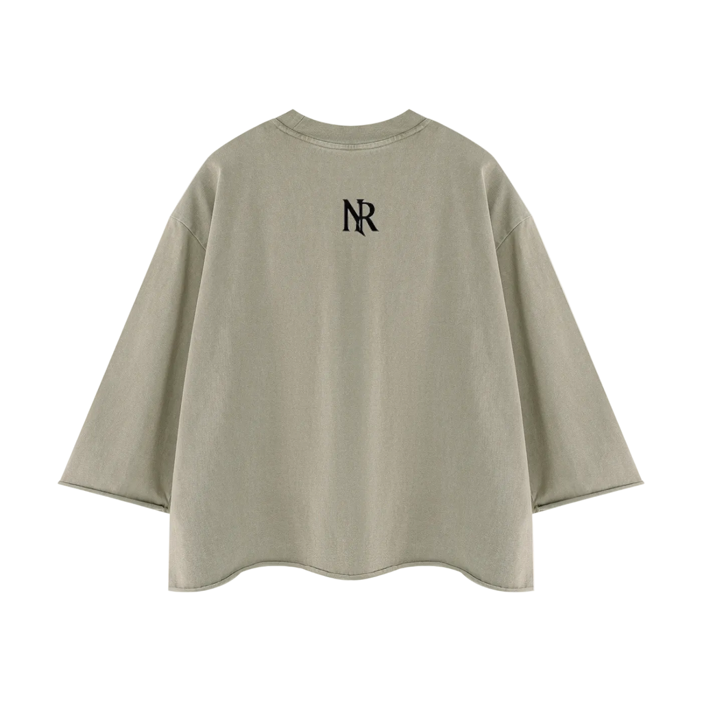 NightRaid — Fallen Ascension Oversized Raw Hem Tee