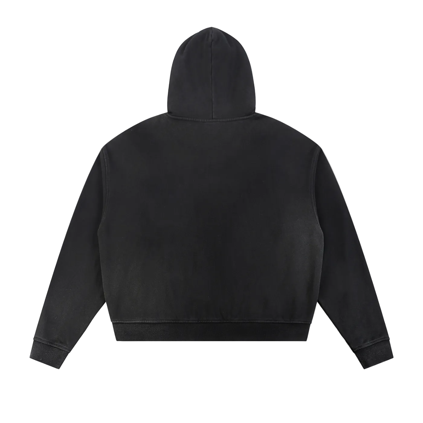 NightRaid “Obsidian Authority” Full-Zip Raw Edge Hoodie