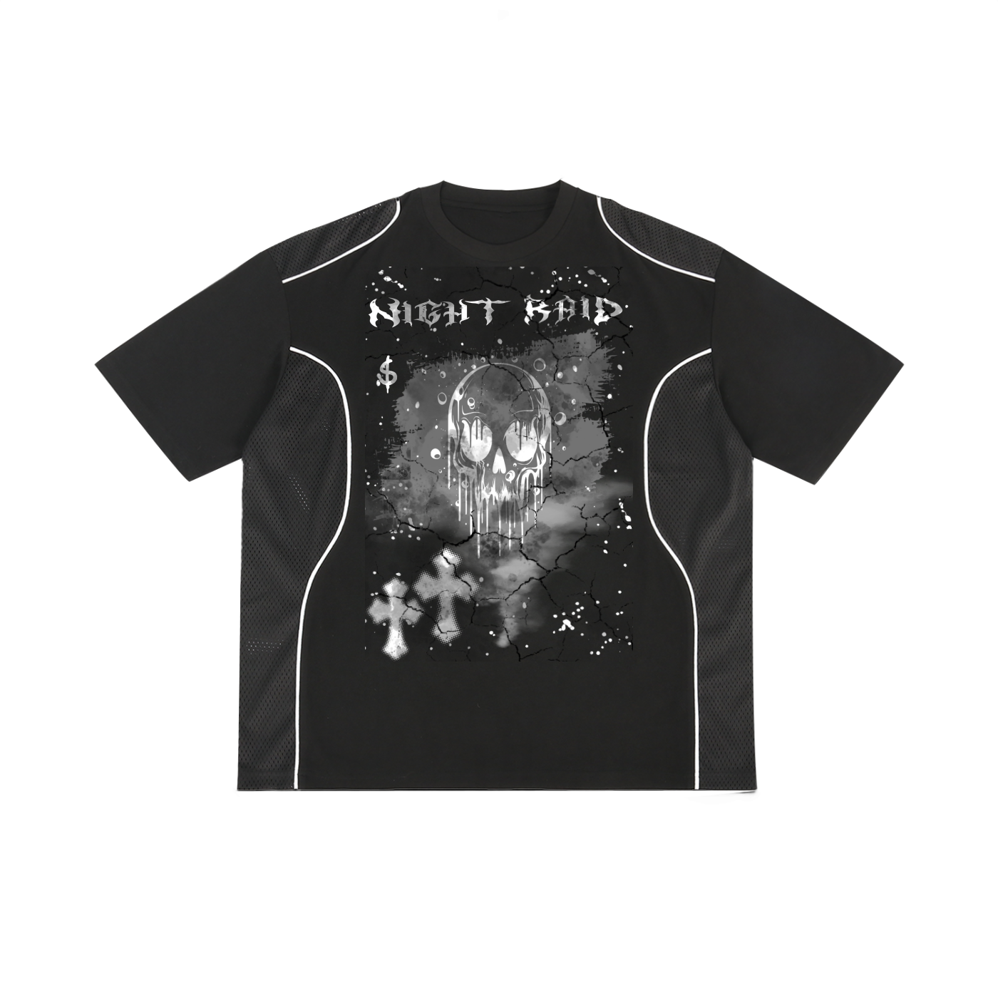 Contrast Piped Panel T-Shirt