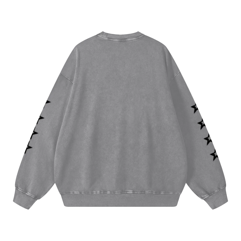 NightRaid “Ascension Protocol” Snow Washed Crewneck