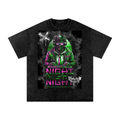 Snow Washed Gamer Night Oversized T-Shirt