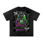 Snow Washed Gamer Night Oversized T-Shirt