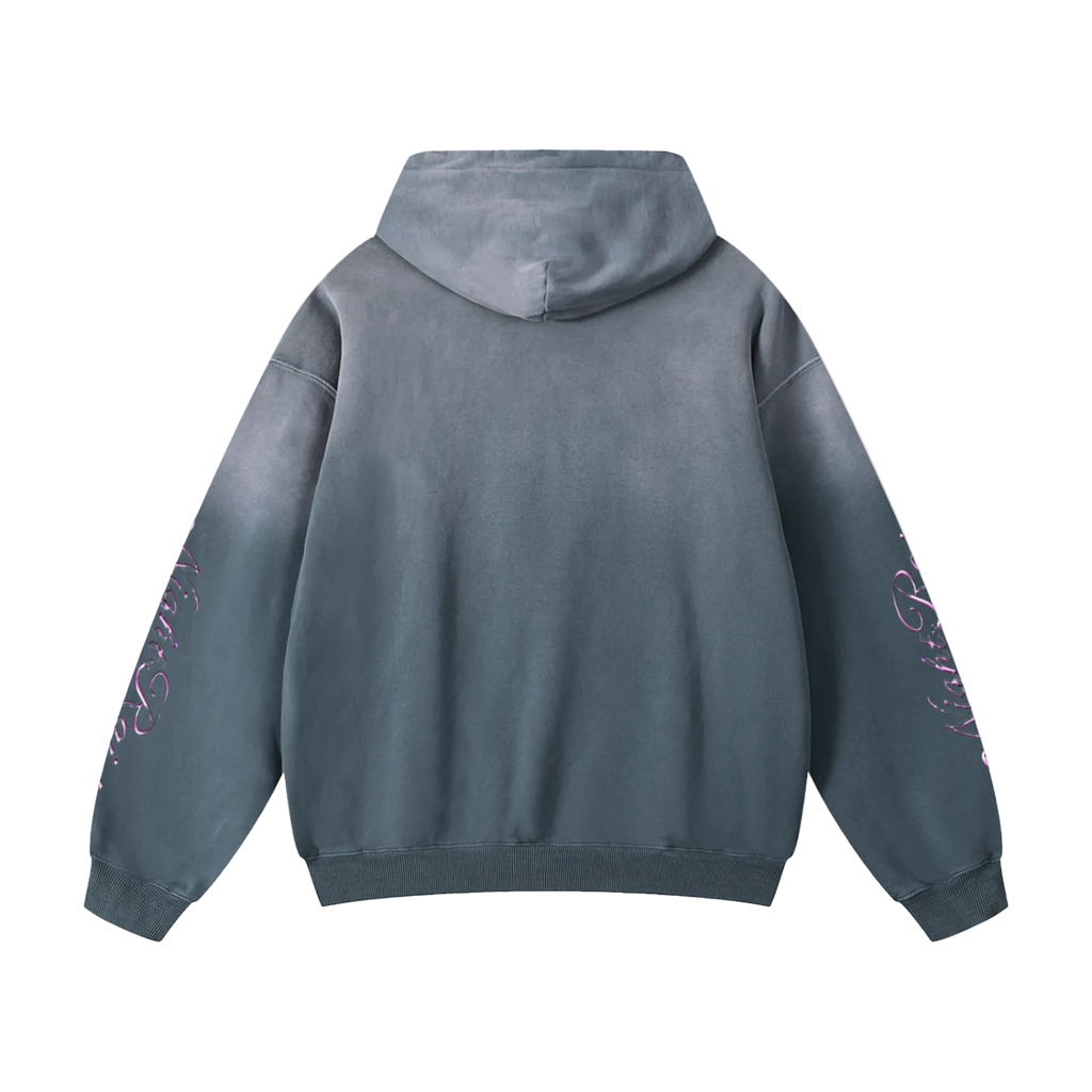 NightRaid “Blind Liberty” Heavyweight Sunfade Oversized Hoodie