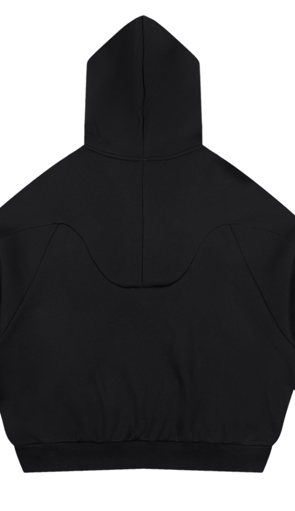 NightRaid “Red Vision” Architectural Curved Panel Raglan Hoodie