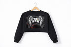 Angel Wings Gamer Girl Cropped Sweatshirt