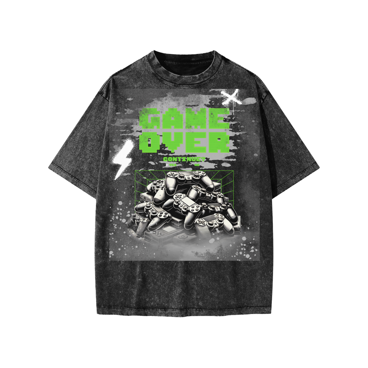 Snow Washed Kids' Game Over Graphic T-Shirt