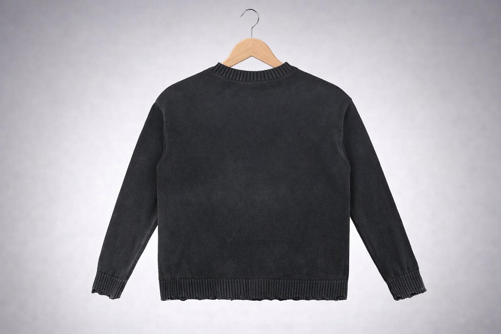 Dark Western Cowboy Graphic Sweater, Dark Aesthetic