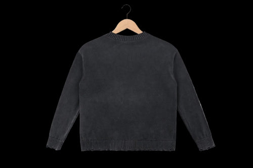 Dark Western Cowboy Graphic Sweater, Dark Aesthetic