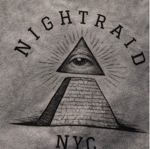 NightRaid “Ascension Protocol” Snow Washed Crewneck