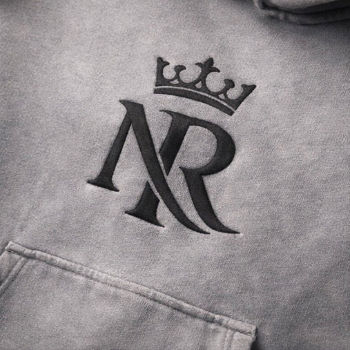NightRaid Crown Sigil Sunfade Heavyweight Oversized Hoodie