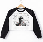 Japanese Samurai Graphic Cropped Crewneck