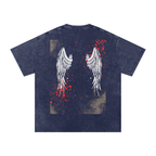 Snow Washed Bloody Angel Graphic Oversized T-Shirt