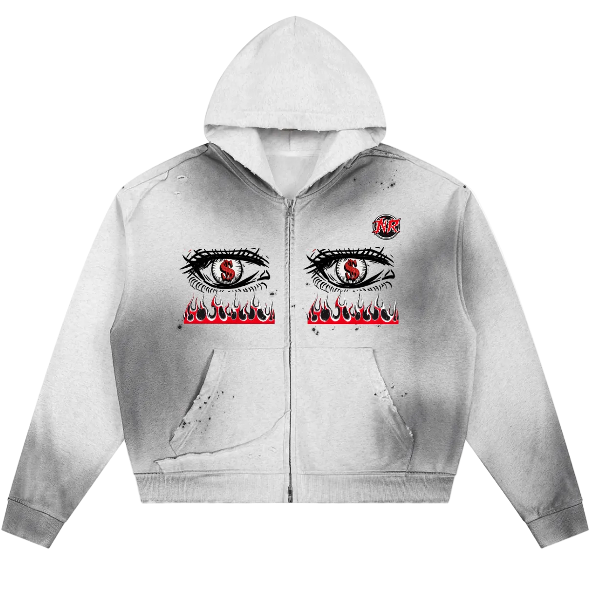 NightRaid “Divine Watch” Sunfade Zip Hoodie