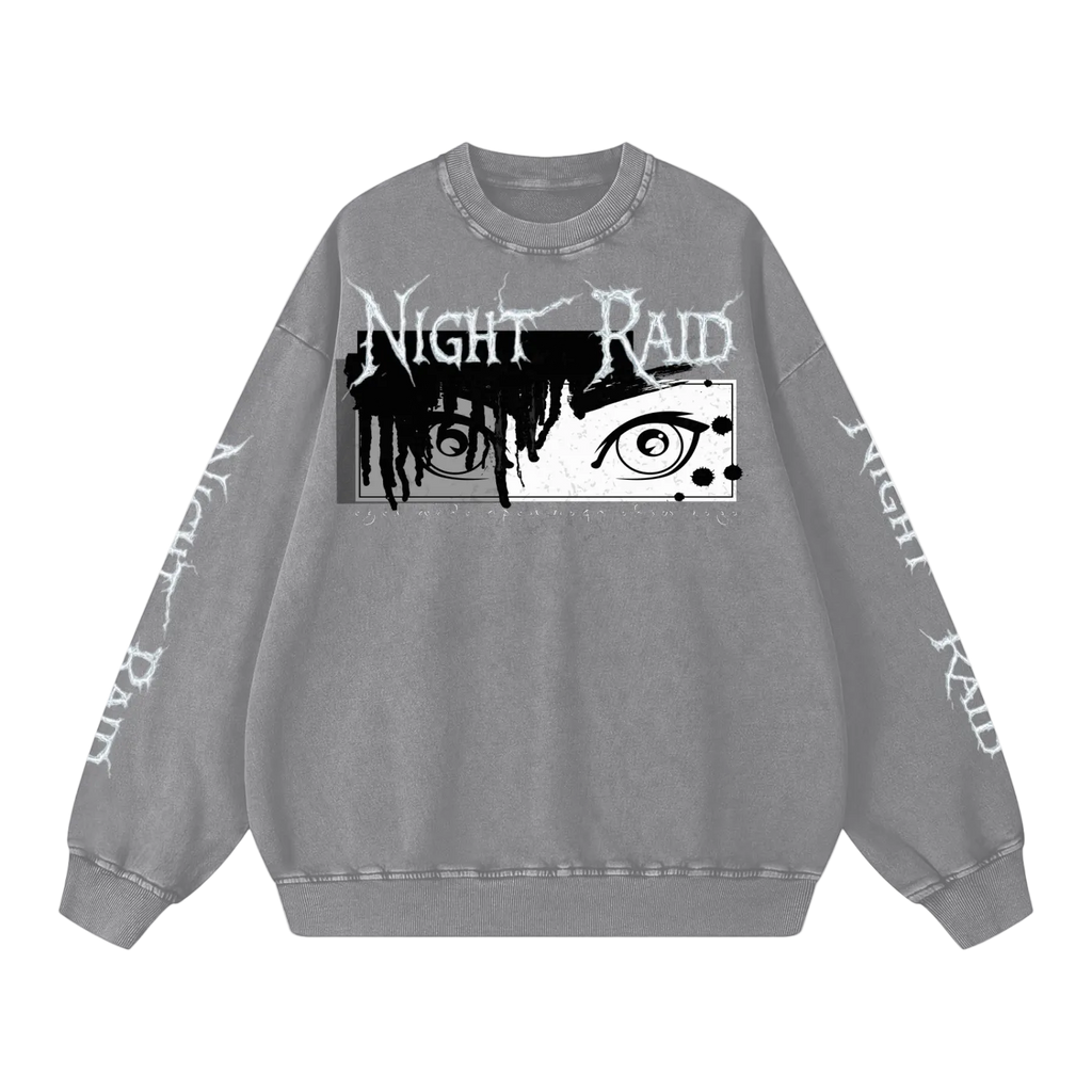 NIGHTRAID — WATCHER 
Snow Washed Oversized Sweatshirt