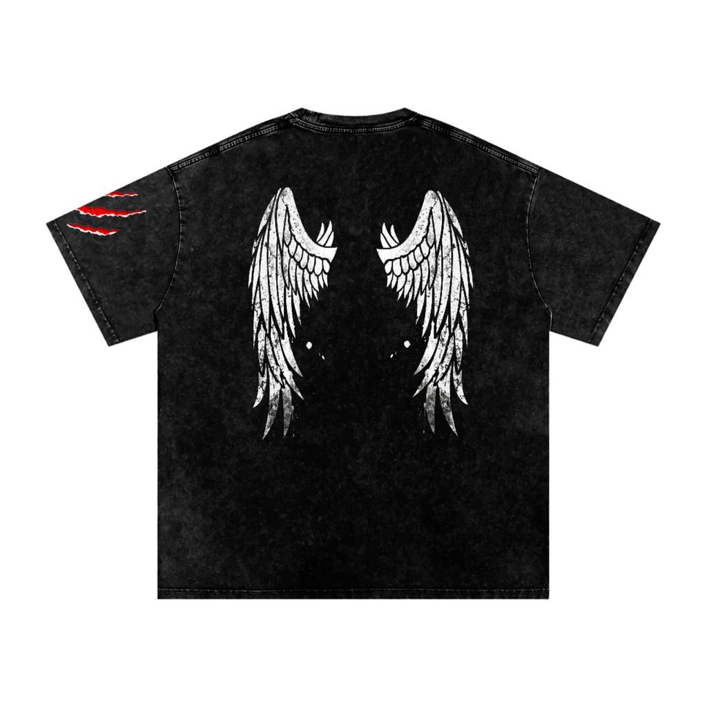 Dark Western Cowboy Graphic Oversized Cotton T-Shirt