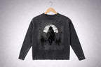 Dark Western Cowboy Graphic Sweater, Dark Aesthetic