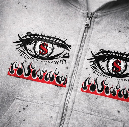 NightRaid “Divine Watch” Sunfade Zip Hoodie