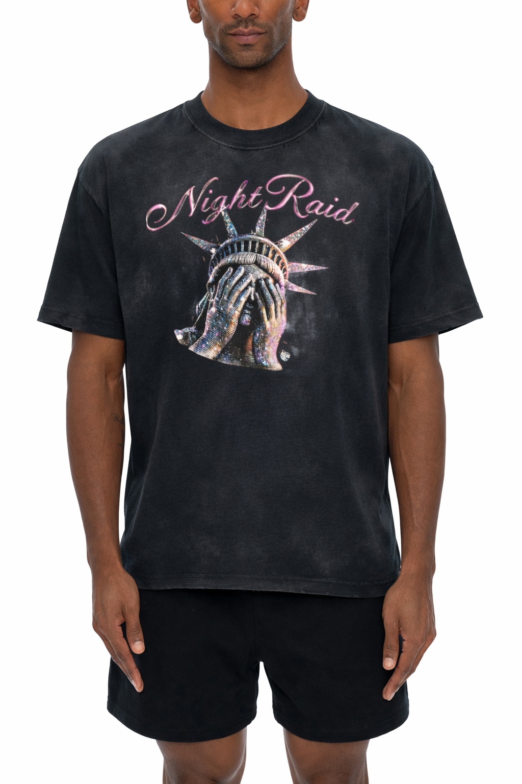 NIGHTRAID — FALLEN ICON Vintage Washed Tee