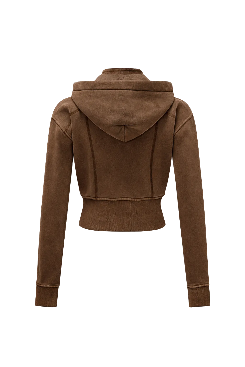 NightRaid “Violet Authority” Washed Cropped Hoodie