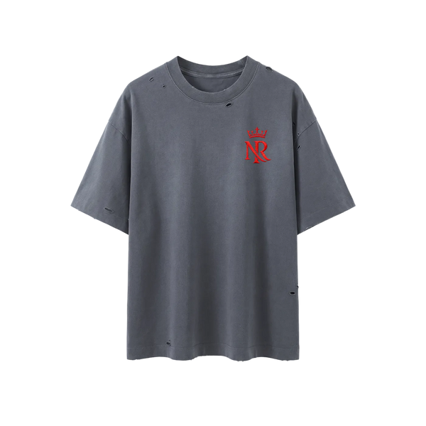 NightRaid “Crimson Mark” Vintage Washed Distressed Tee