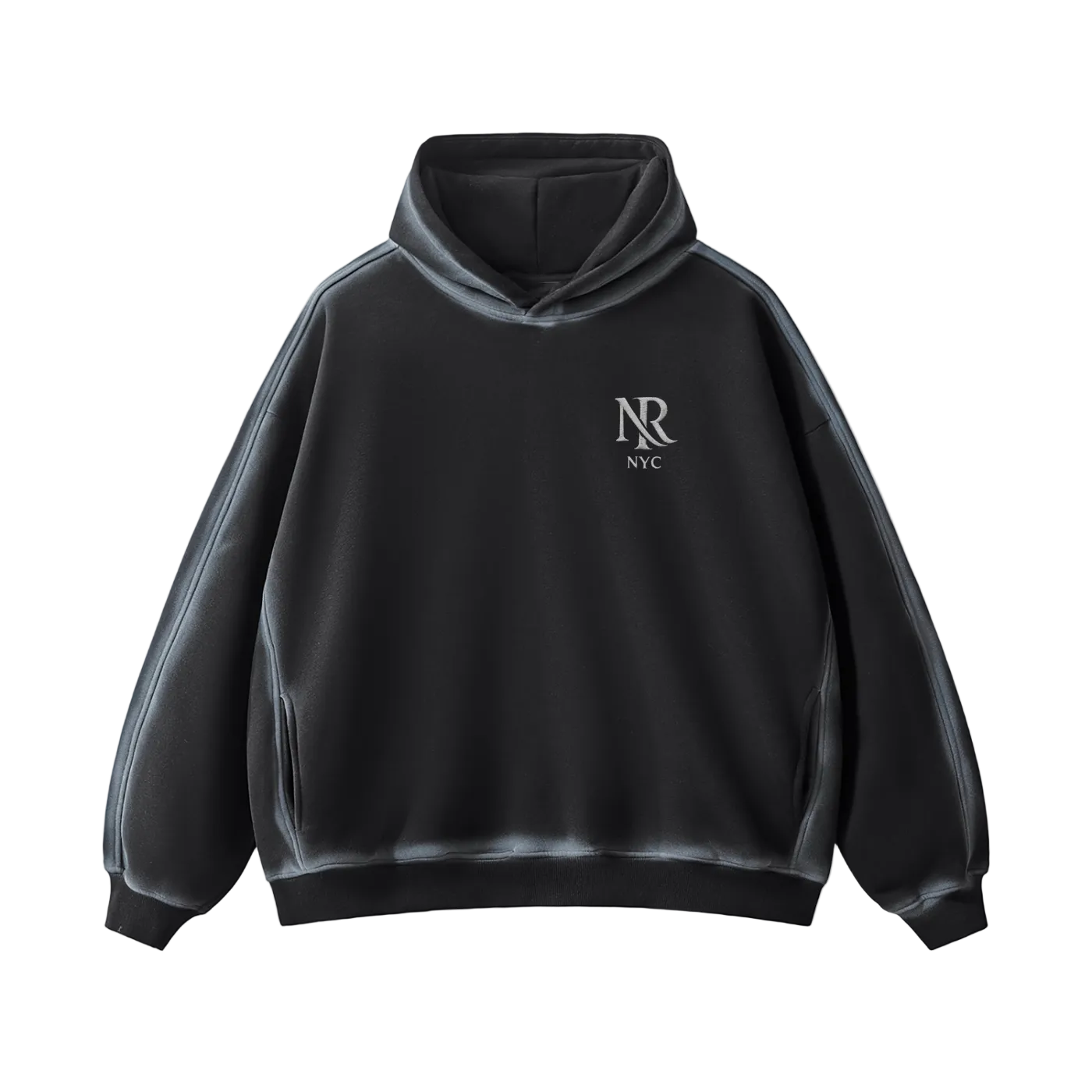 NightRaid “Silent Core” Sunfaded Edge Hoodie
