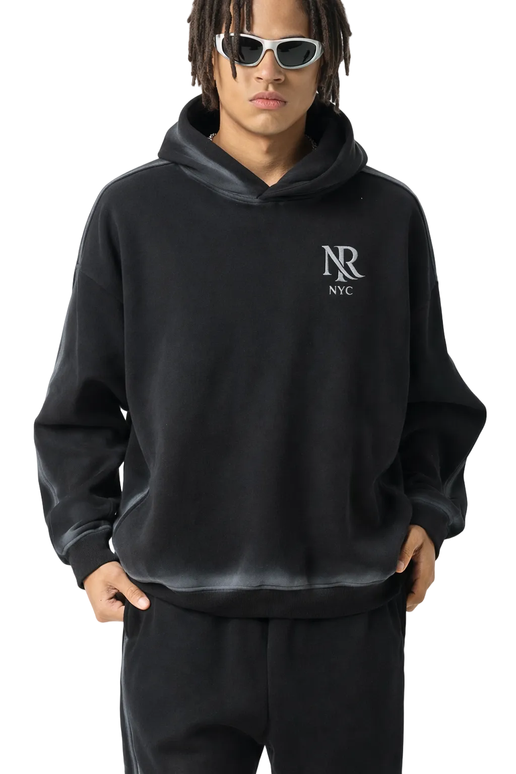NightRaid “Silent Core” Sunfaded Edge Hoodie