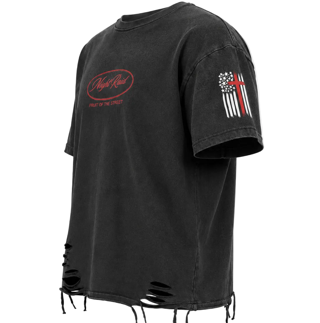 NightRaid “Fruit of the Street” Distressed Washed Tee