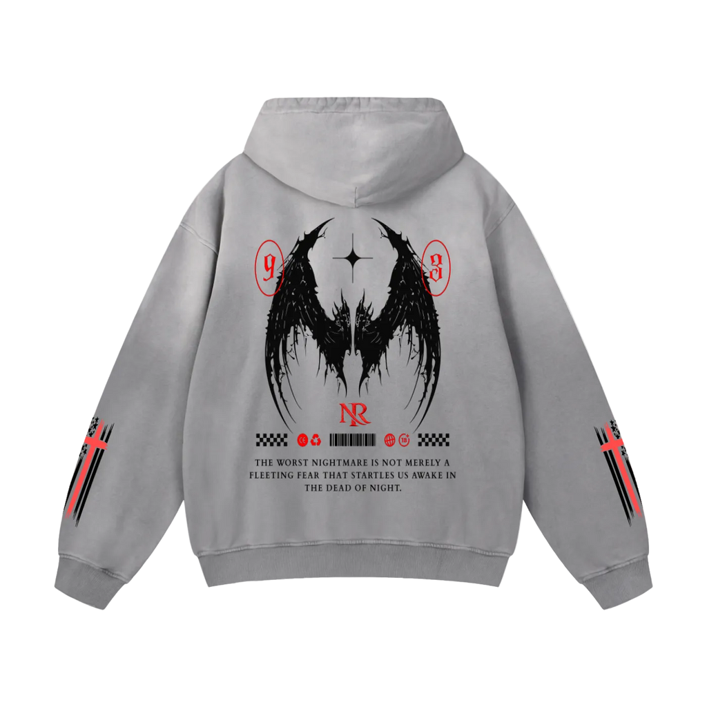 Night Raid “Worst Nightmare”Oversized Sunfade Hoodie