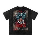 Snow Washed Bloody Angel Graphic Oversized T-Shirt
