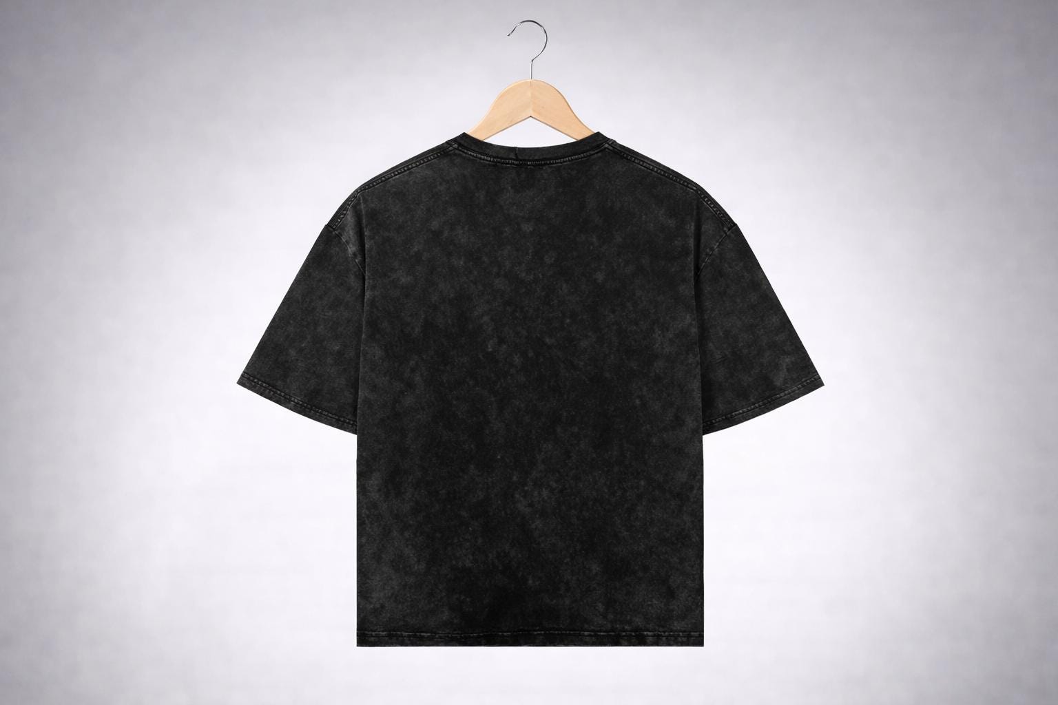 Lighting Warrior Acid Wash Black Oversized Dark Fantasy Aesthetic Tee