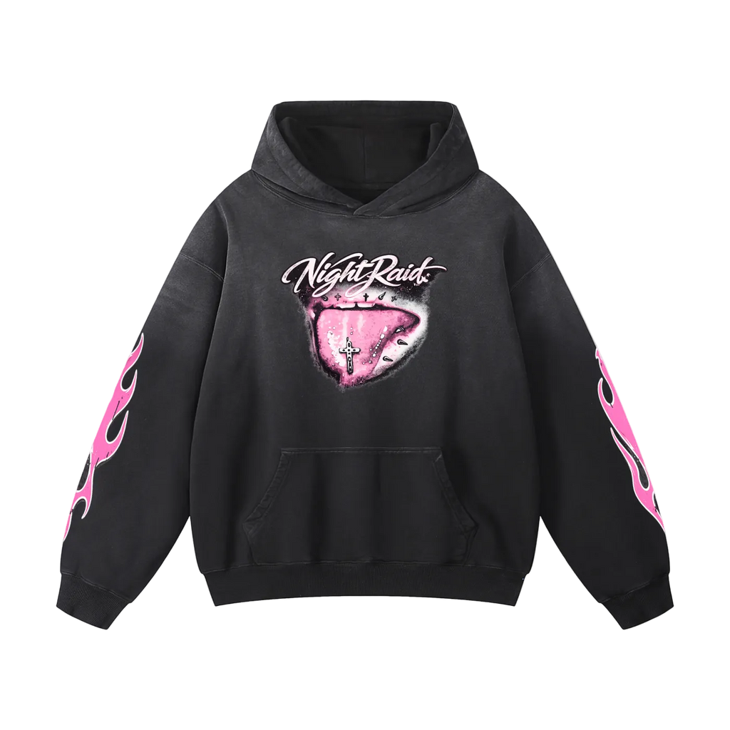 NIGHTRAID — SACRED TONGUE Heavyweight Sunfade Hoodie