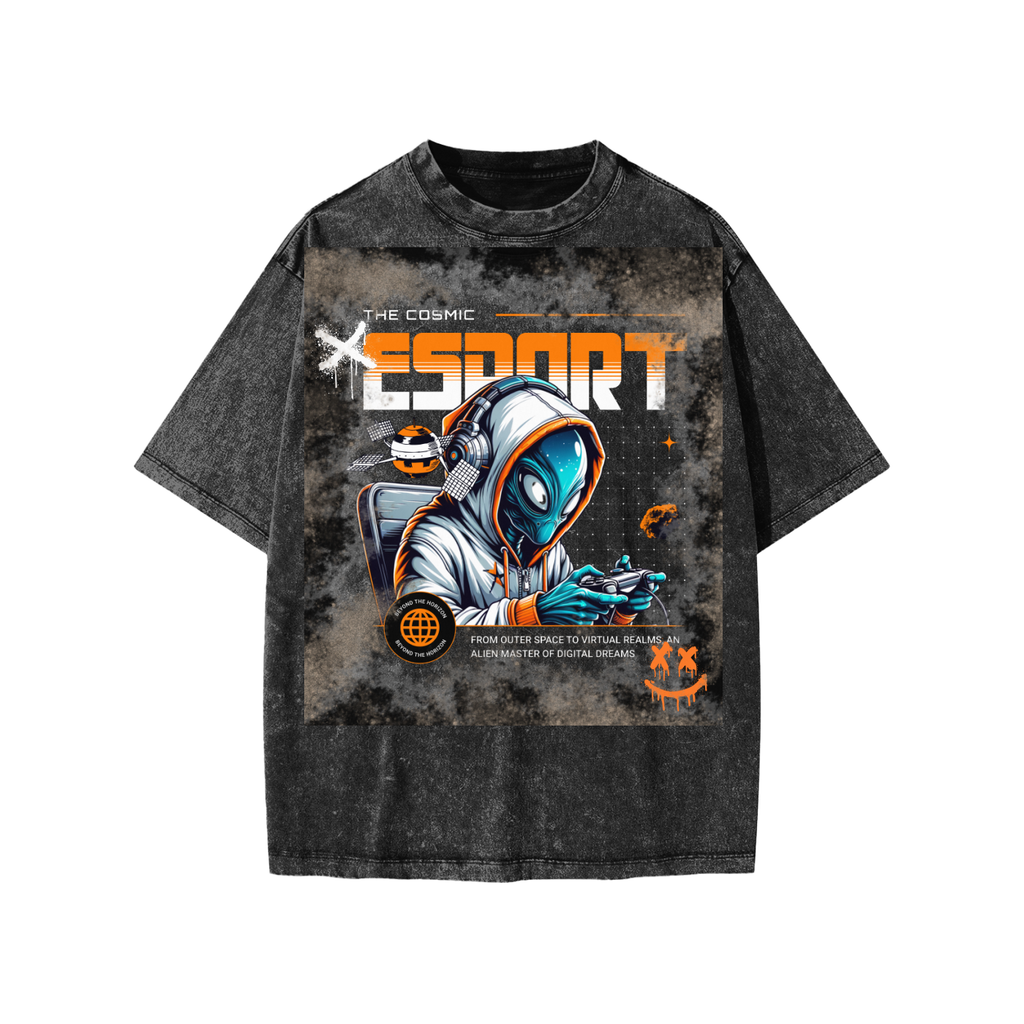 Snow Washed Esports Alien Graphic Kids' T-Shirt
