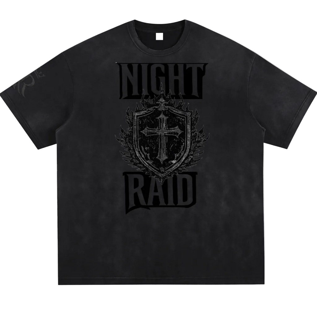 NightRaid “Iron Crest” Vintage Washed Tee