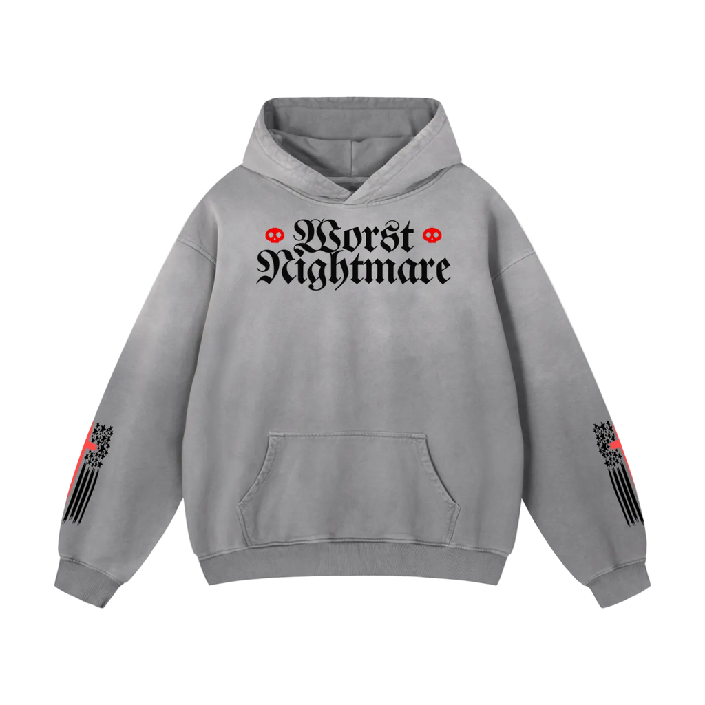 Night Raid “Worst Nightmare”Oversized Sunfade Hoodie