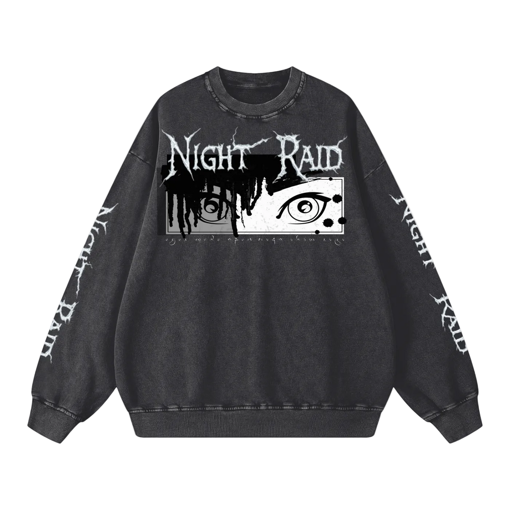 NIGHTRAID — WATCHER 
Snow Washed Oversized Sweatshirt