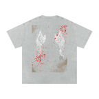 Snow Washed Bloody Angel Graphic Oversized T-Shirt