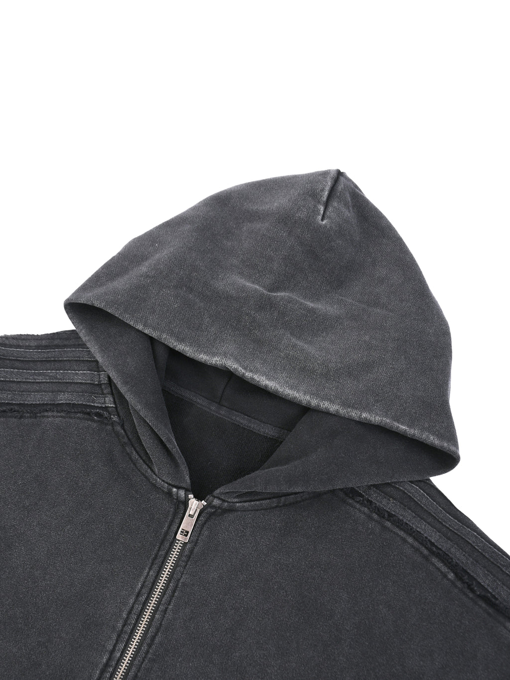 NightRaid “Midnight System” Snow Washed Zip Hoodie