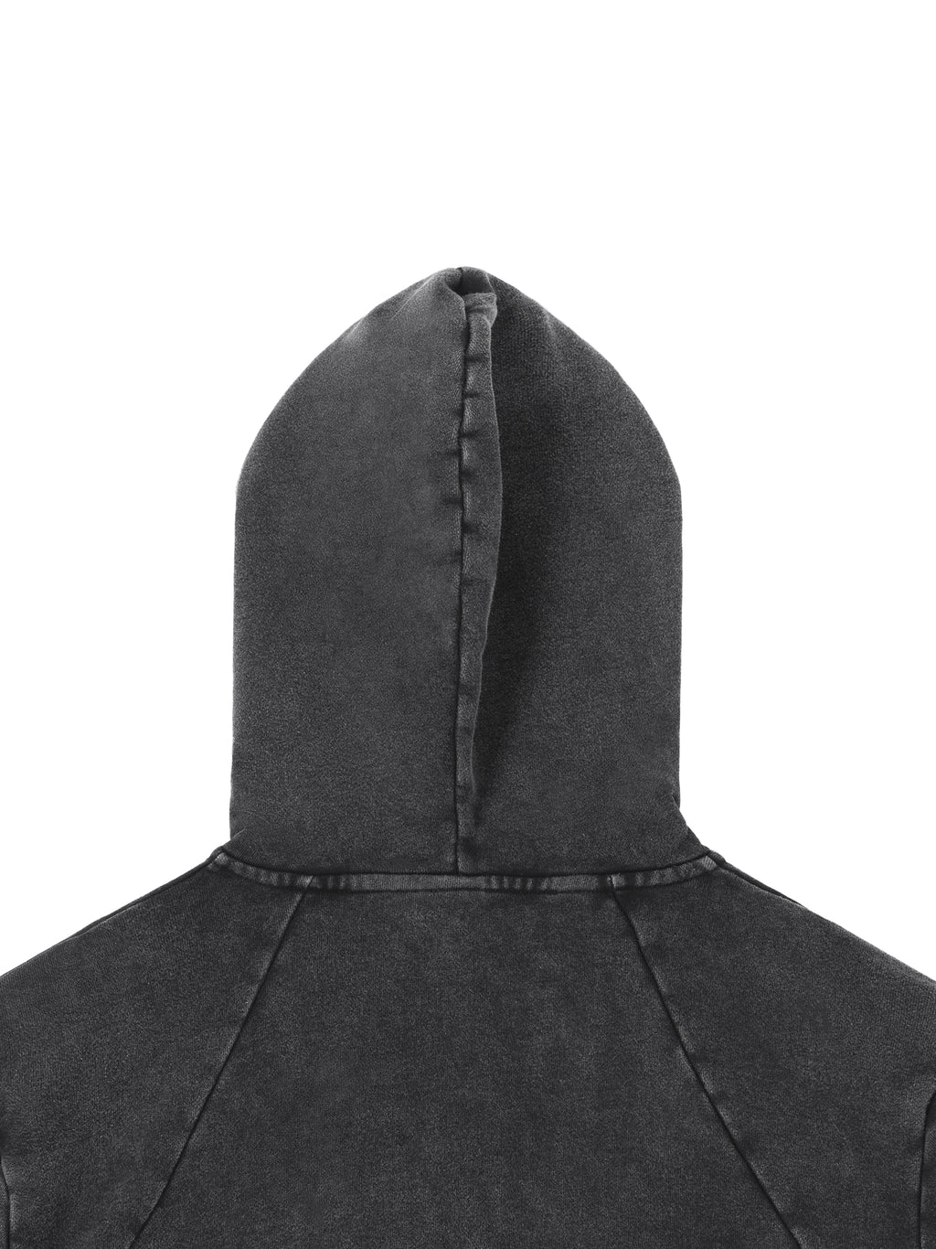 NightRaid “Nocturne Script” Vintage Washed Cropped Hoodie